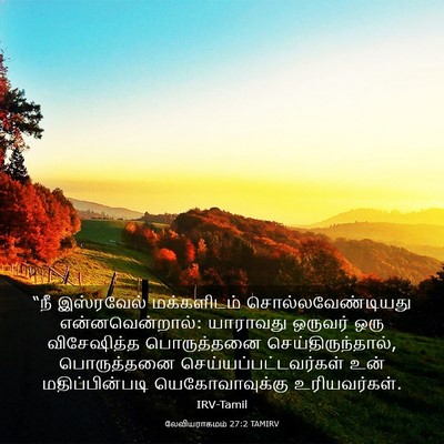 Picture 03 - லேவியராகமம் 27:2 TAMIRV - “நீ இஸ்ரவேல் - Bible Verse Picture