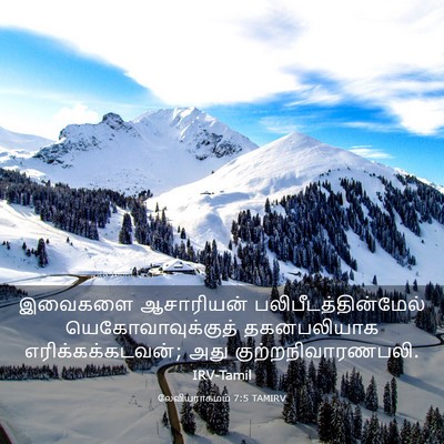 Picture 03 - லேவியராகமம் 7:5 TAMIRV - இவைகளை ஆசாரியன் - Bible Verse Picture