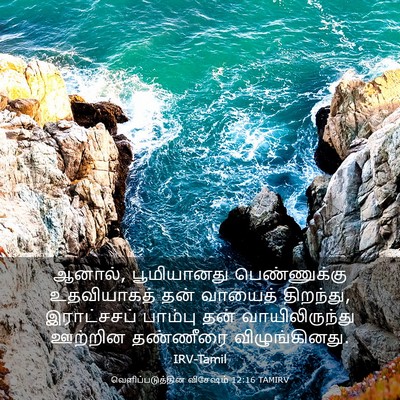Picture 03 - வெளிப்படுத்தின விசேஷம் 12:16 TAMIRV - ஆனால், பூமியானது - Bible Verse Picture
