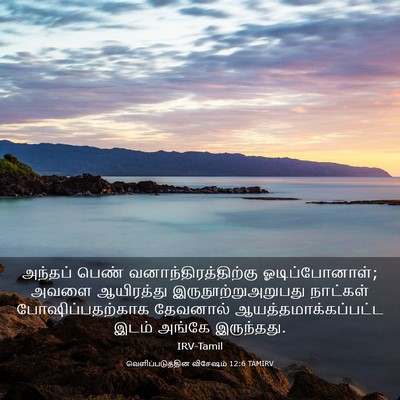 Picture 03 - வெளிப்படுத்தின விசேஷம் 12:6 TAMIRV - அந்தப் பெண் - Bible Verse Picture
