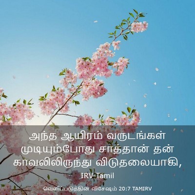 Picture 03 - வெளிப்படுத்தின விசேஷம் 20:7 TAMIRV - அந்த ஆயிரம் - Bible Verse Picture