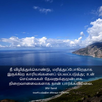 Picture 03 - வெளிப்படுத்தின விசேஷம் 3:2 TAMIRV - நீ - Bible Verse Picture