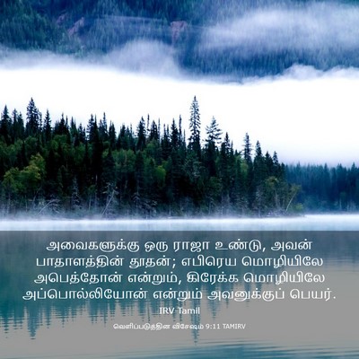 Picture 03 - வெளிப்படுத்தின விசேஷம் 9:11 TAMIRV - அவைகளுக்கு ஒரு - Bible Verse Picture
