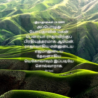 Picture 04 - 1 இராஜாக்கள் 1:36 TAMIRV - அப்பொழுது - Bible Verse Picture