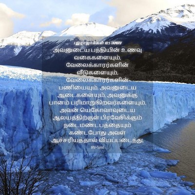 Picture 04 - 1 இராஜாக்கள் 10:5 TAMIRV - அவனுடைய பந்தியின் - Bible Verse Picture