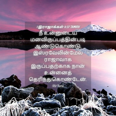Picture 04 - 1 இராஜாக்கள் 11:37 TAMIRV - நீ உன்னுடைய - Bible Verse Picture