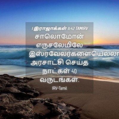 Picture 04 - 1 இராஜாக்கள் 11:42 TAMIRV - சாலொமோன் - Bible Verse Picture