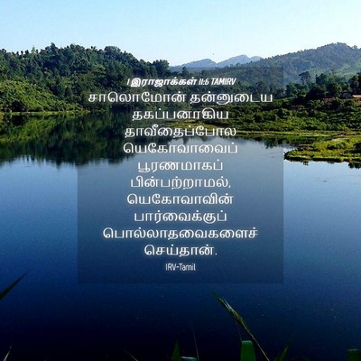Picture 04 - 1 இராஜாக்கள் 11:6 TAMIRV - சாலொமோன் தன்னுடைய - Bible Verse Picture