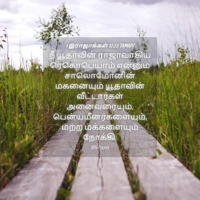 Picture 04 - 1 இராஜாக்கள் 12:23 TAMIRV - நீ யூதாவின் - Bible Verse Picture