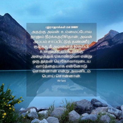 Picture 04 - 1 இராஜாக்கள் 13:18 TAMIRV - அதற்கு அவன்: - Bible Verse Picture