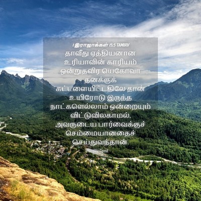 Picture 04 - 1 இராஜாக்கள் 15:5 TAMIRV - தாவீது ஏத்தியனான - Bible Verse Picture