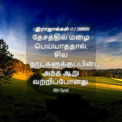 Picture 04 - 1 இராஜாக்கள் 17:7 TAMIRV - தேசத்தில் மழை - Bible Verse Picture