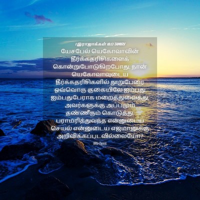 Picture 04 - 1 இராஜாக்கள் 18:13 TAMIRV - யேசபேல் - Bible Verse Picture