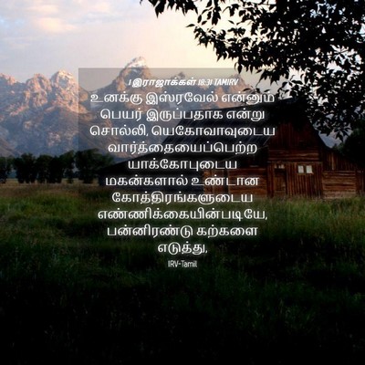 Picture 04 - 1 இராஜாக்கள் 18:31 TAMIRV - உனக்கு இஸ்ரவேல் - Bible Verse Picture