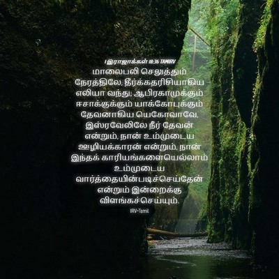 Picture 04 - 1 இராஜாக்கள் 18:36 TAMIRV - மாலைபலி - Bible Verse Picture