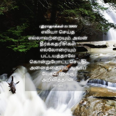 Picture 04 - 1 இராஜாக்கள் 19:1 TAMIRV - எலியா செய்த - Bible Verse Picture