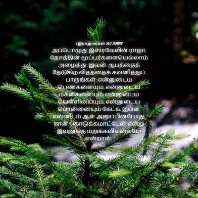 Picture 04 - 1 இராஜாக்கள் 20:7 TAMIRV - அப்பொழுது - Bible Verse Picture