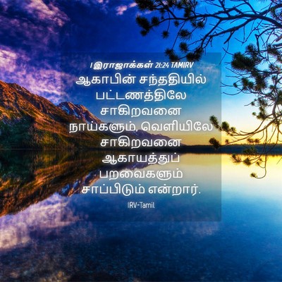 Picture 04 - 1 இராஜாக்கள் 21:24 TAMIRV - ஆகாபின் - Bible Verse Picture
