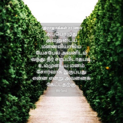 Picture 04 - 1 இராஜாக்கள் 21:5 TAMIRV - அப்பொழுது அவனுடைய - Bible Verse Picture