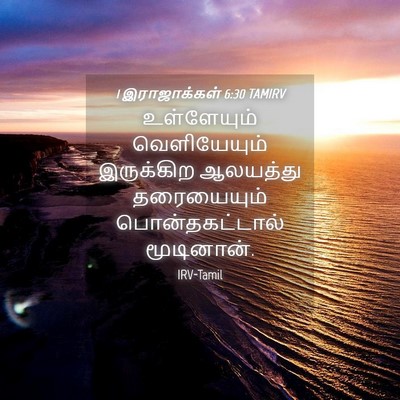 Picture 04 - 1 இராஜாக்கள் 6:30 TAMIRV - உள்ளேயும் - Bible Verse Picture