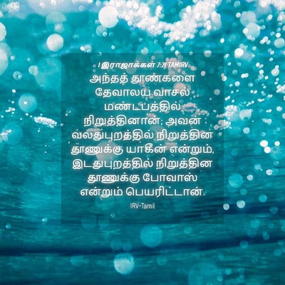 Picture 04 - 1 இராஜாக்கள் 7:21 TAMIRV - அந்தத் தூண்களை - Bible Verse Picture