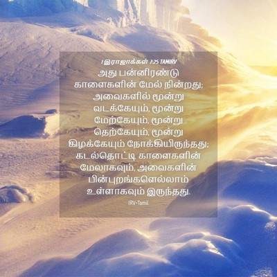 Picture 04 - 1 இராஜாக்கள் 7:25 TAMIRV - அது பன்னிரண்டு - Bible Verse Picture