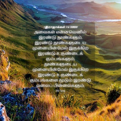 Picture 04 - 1 இராஜாக்கள் 7:41 TAMIRV - அவைகள் - Bible Verse Picture