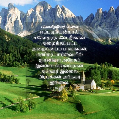 Picture 04 - 1 கொரிந்தியர் 1:26 TAMIRV - எப்படியென்றால், - Bible Verse Picture