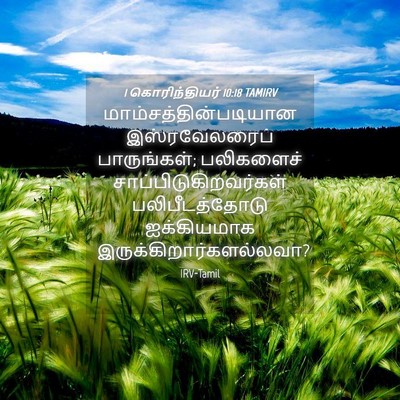 Picture 04 - 1 கொரிந்தியர் 10:18 TAMIRV -  - Bible Verse Picture