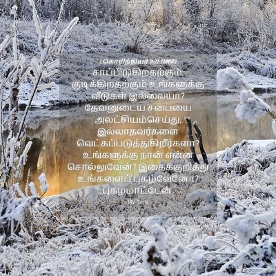 Picture 04 - 1 கொரிந்தியர் 11:22 TAMIRV -  - Bible Verse Picture