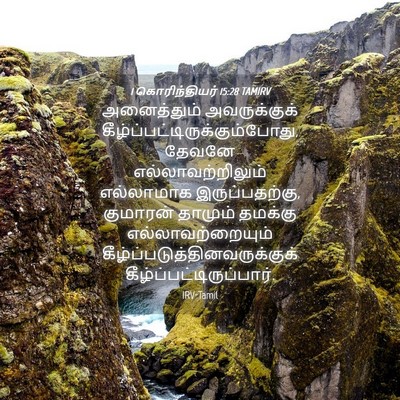 Picture 04 - 1 கொரிந்தியர் 15:28 TAMIRV - அனைத்தும் - Bible Verse Picture