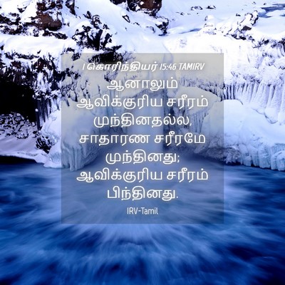 Picture 04 - 1 கொரிந்தியர் 15:46 TAMIRV - ஆனாலும் - Bible Verse Picture