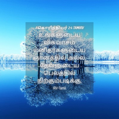 Picture 04 - 1 கொரிந்தியர் 2:4 TAMIRV - உங்களுடைய - Bible Verse Picture