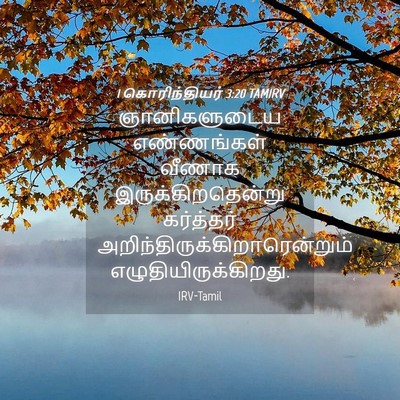 Picture 04 - 1 கொரிந்தியர் 3:20 TAMIRV - ஞானிகளுடைய - Bible Verse Picture