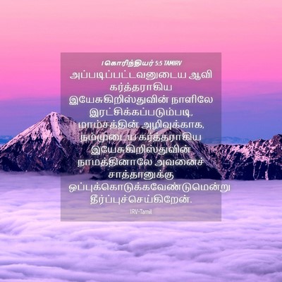Picture 04 - 1 கொரிந்தியர் 5:5 TAMIRV -  - Bible Verse Picture