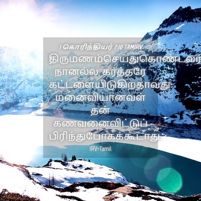 Picture 04 - 1 கொரிந்தியர் 7:10 TAMIRV -  - Bible Verse Picture