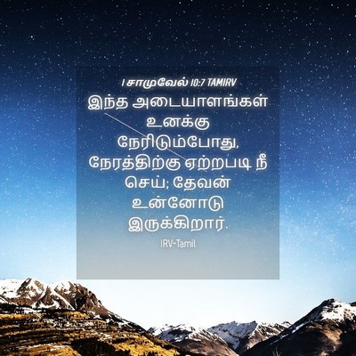 Picture 04 - 1 சாமுவேல் 10:7 TAMIRV - இந்த அடையாளங்கள் - Bible Verse Picture