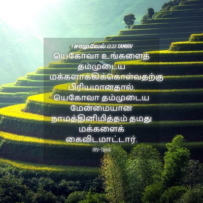 Picture 04 - 1 சாமுவேல் 12:22 TAMIRV - யெகோவா உங்களைத் - Bible Verse Picture