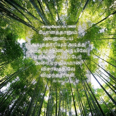 Picture 04 - 1 சாமுவேல் 14:14 TAMIRV - யோனத்தானும் - Bible Verse Picture