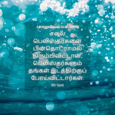 Picture 04 - 1 சாமுவேல் 14:46 TAMIRV - சவுல் - Bible Verse Picture