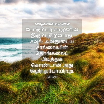 Picture 04 - 1 சாமுவேல் 15:27 TAMIRV - போகும்படி - Bible Verse Picture
