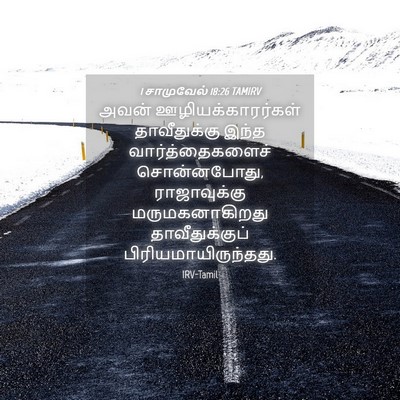 Picture 04 - 1 சாமுவேல் 18:26 TAMIRV - அவன் - Bible Verse Picture