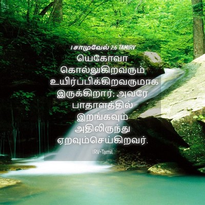 Picture 04 - 1 சாமுவேல் 2:6 TAMIRV - யெகோவா - Bible Verse Picture