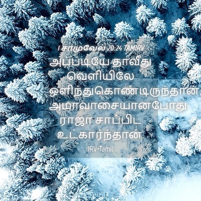 Picture 04 - 1 சாமுவேல் 20:24 TAMIRV - அப்படியே தாவீது - Bible Verse Picture