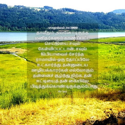 Picture 04 - 1 சாமுவேல் 22:6 TAMIRV - தாவீதும் - Bible Verse Picture