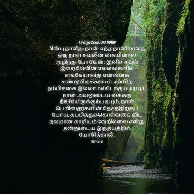 Picture 04 - 1 சாமுவேல் 27:1 TAMIRV - பின்பு தாவீது: - Bible Verse Picture