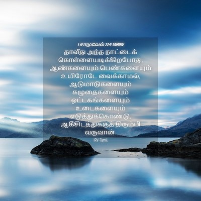 Picture 04 - 1 சாமுவேல் 27:9 TAMIRV - தாவீது அந்த - Bible Verse Picture