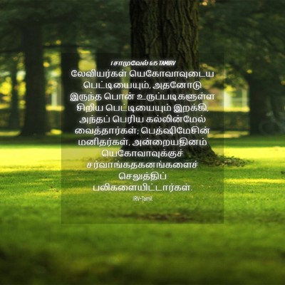 Picture 04 - 1 சாமுவேல் 6:15 TAMIRV - லேவியர்கள் - Bible Verse Picture