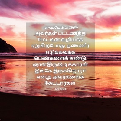 Picture 04 - 1 சாமுவேல் 9:11 TAMIRV - அவர்கள் பட்டணத்து - Bible Verse Picture