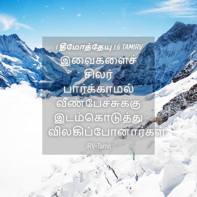 Picture 04 - 1 தீமோத்தேயு 1:6 TAMIRV - இவைகளைச் சிலர் - Bible Verse Picture